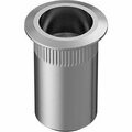 Bsc Preferred Self-Aligning Rivet Nut M5 x 0.8 Internal Thread .7 - 3.8mm Material Thickness, 10PK 93669A270